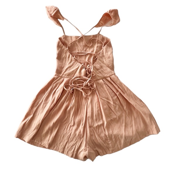 Shabby Chic ruffle Tank Romper small - Picture 2 of 4